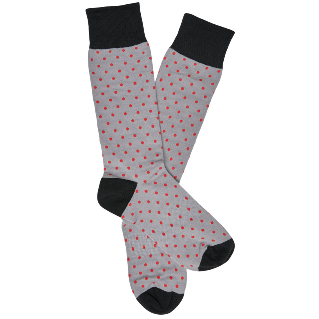 Wear DeadSoxy Red and Black - Small Dot Socks