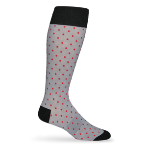 Red and Black - Small Dot Socks - Team Colorways