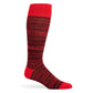 Red and black marl dress socks
