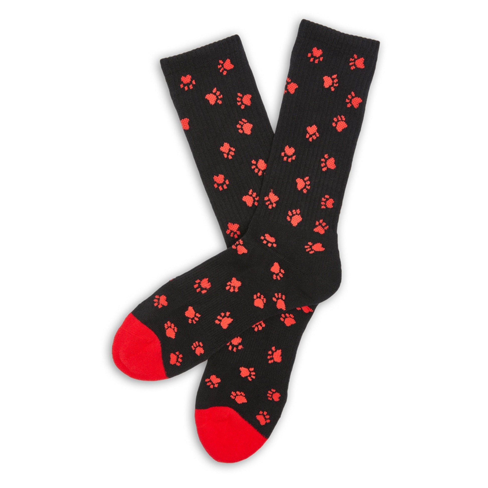 Wear DeadSoxy Red / Black Paws Casual Socks