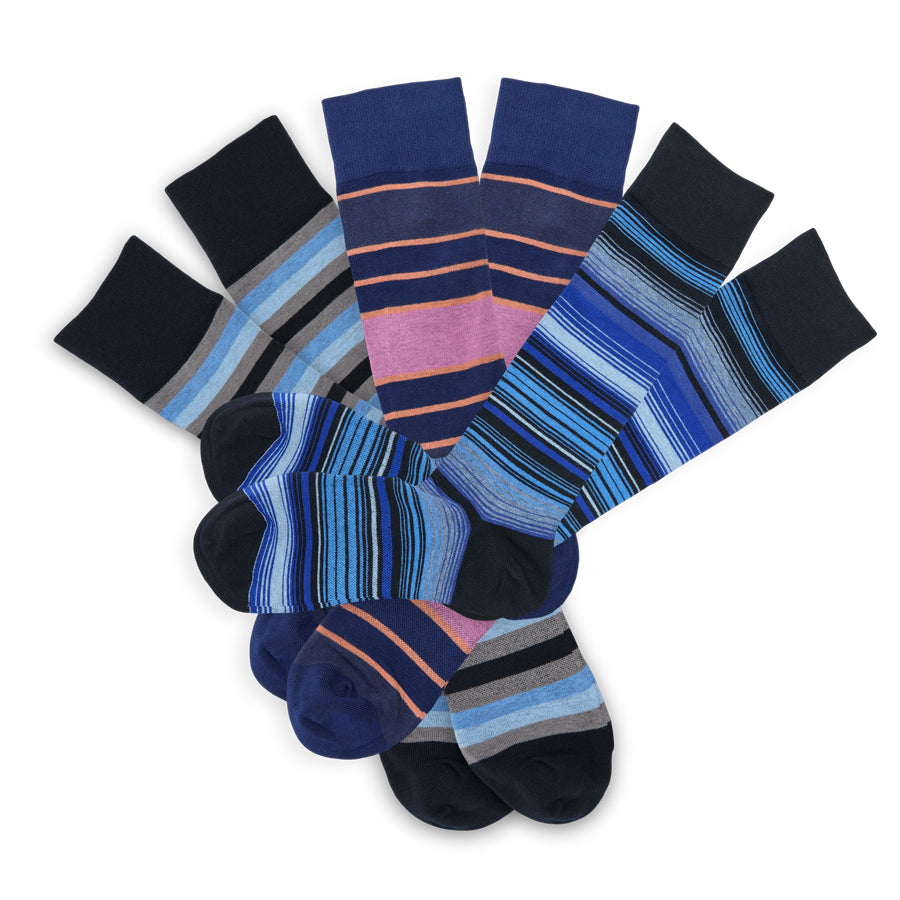 The Blues Dress Sock Bundle - Boardroom Dress Socks